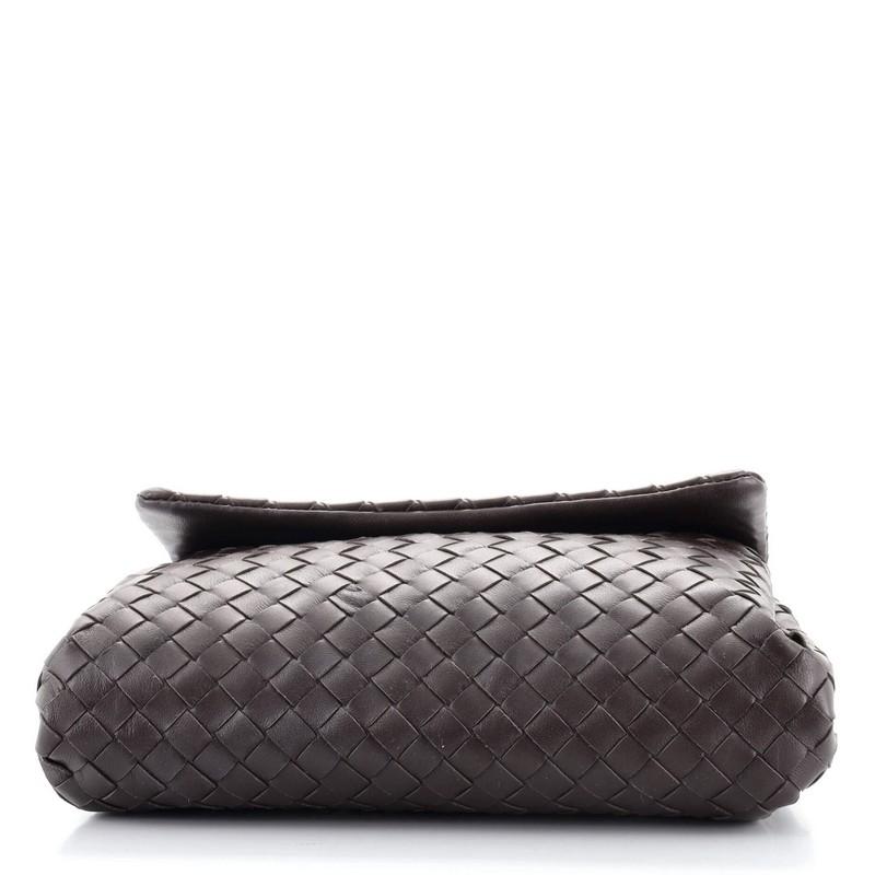 Gehäuseklappe-Clutch Intrecciato Nappa von Bottega Veneta Medium für Damen oder Herren