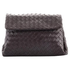 Gehäuseklappe-Clutch Intrecciato Nappa von Bottega Veneta Medium