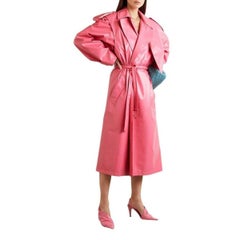 Bottega Veneta Convertible Crinkled Glossed-leather Trench Coat