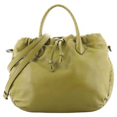 Bottega Veneta Convertible Drawstring Bucket Bag Leather with Intrecciato Detail