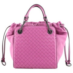 Bottega Veneta Convertible Drawstring Tote Intrecciato Nappa with Leather