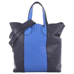 Bottega Veneta Convertible Open Tote Leather and Intrecciato Nappa Large