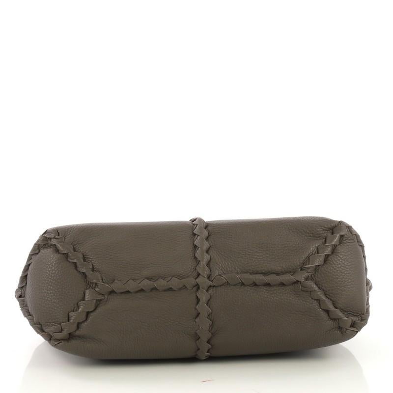 Bottega Veneta Convertible Tote Leather with Intrecciato Detail Medium In Good Condition In NY, NY