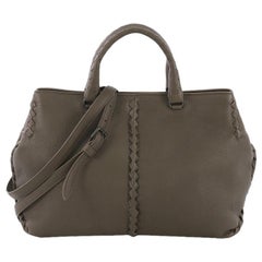 Bottega Veneta Convertible Tote Leather with Intrecciato Detail Medium