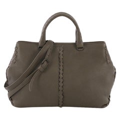 Bottega Veneta Convertible Tote Leather with Intrecciato Detail Medium