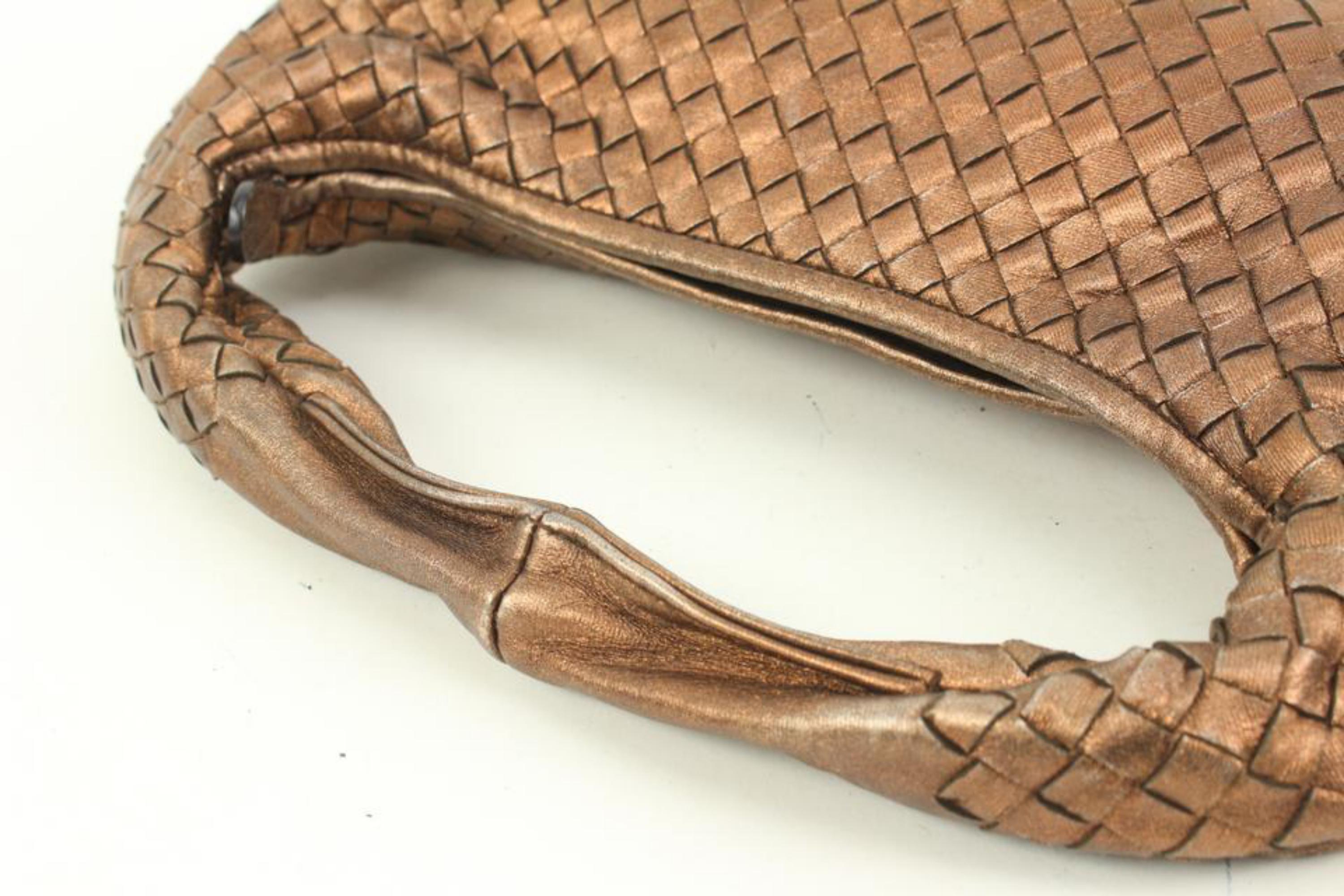 Bottega Veneta Copper Bronze Woven Leather Intrecciato Nappa Hobo Bag 9bv425s 2