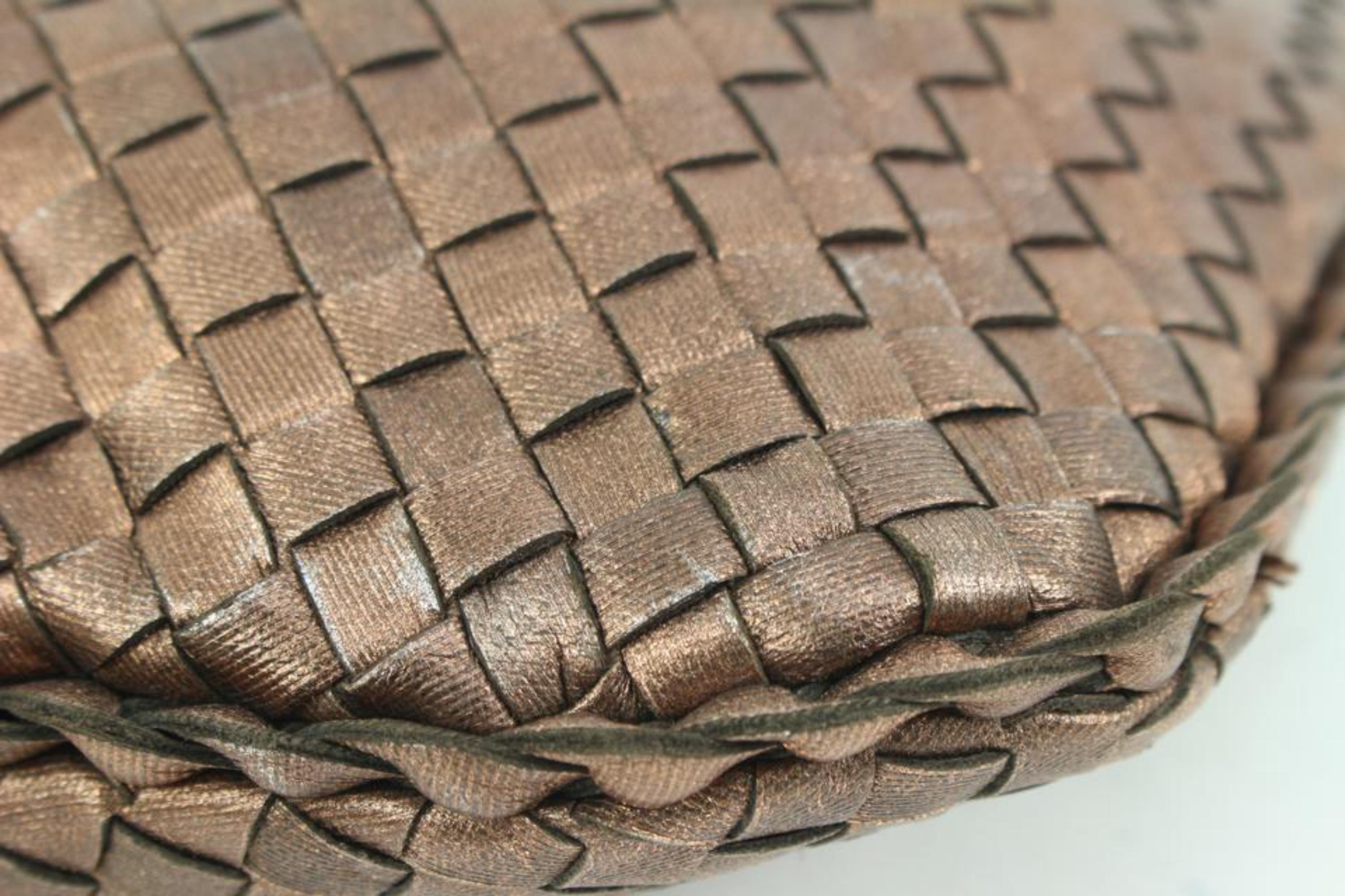 Bottega Veneta Copper Bronze Woven Leather Intrecciato Nappa Hobo Bag 9bv425s 4