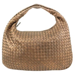 Bottega Veneta Copper Bronze Woven Leather Intrecciato Nappa Hobo Bag 9bv425s