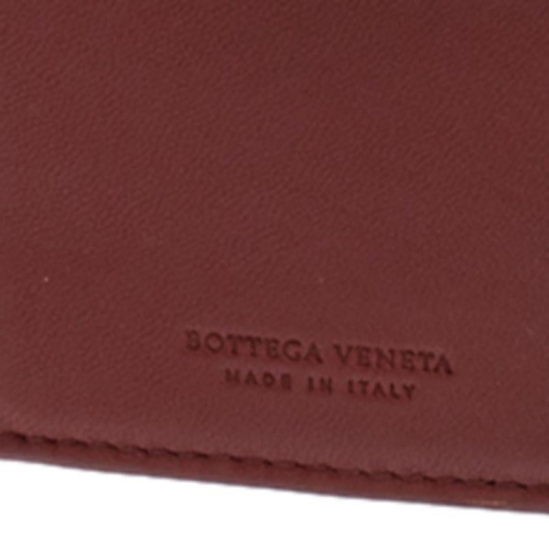 Bottega Veneta Copper Intrecciato Leather Continental Flap Wallet 4