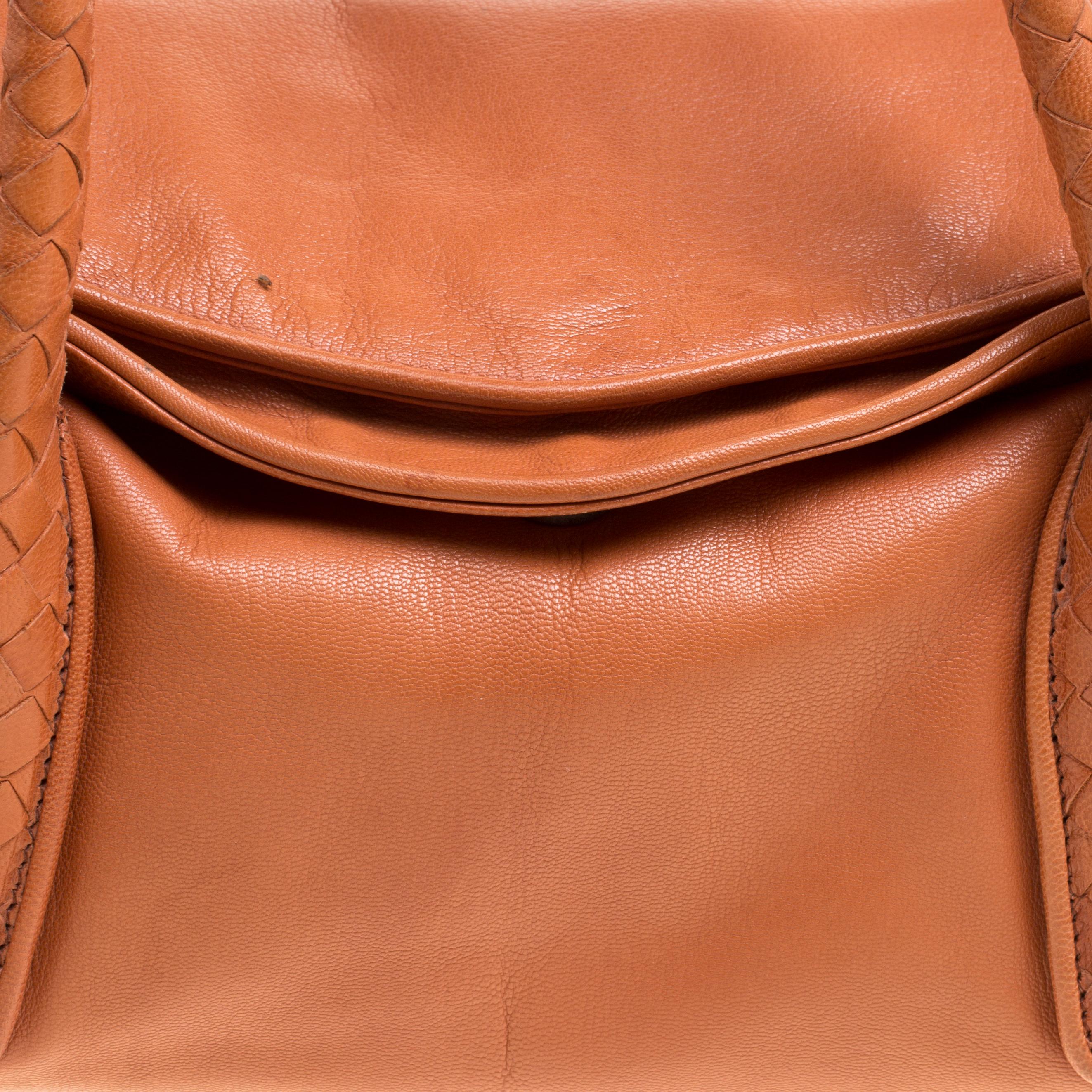 Women's Bottega Veneta Copper Leather Satchel