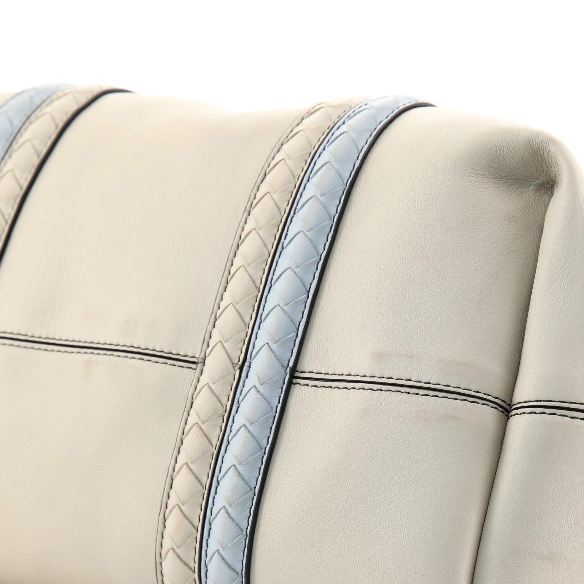 Bottega Veneta Corso Tote Leather with Intrecciato Detail In Good Condition In NY, NY