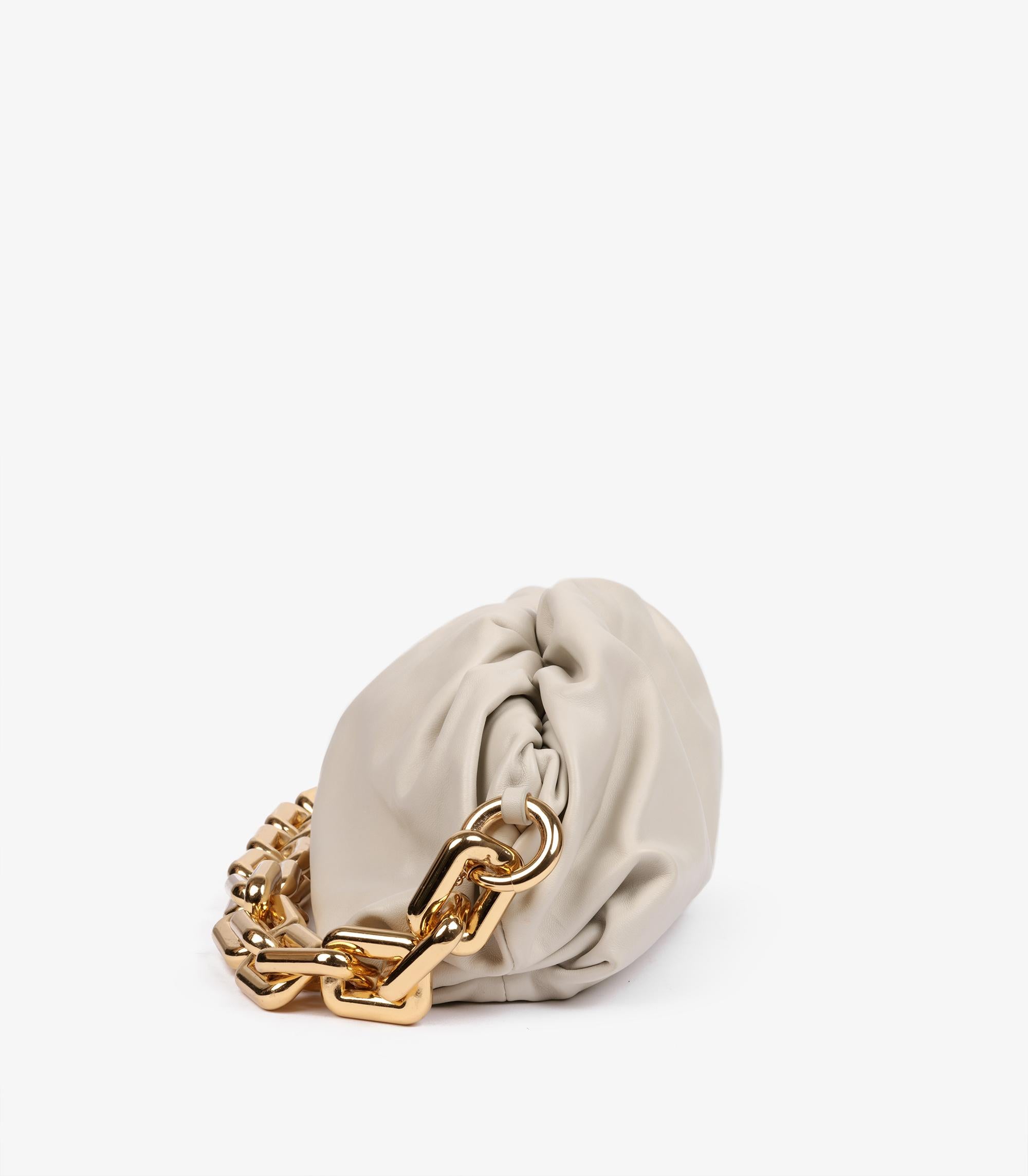 Femenino o masculino Bottega Veneta Crema De Piel De Becerro Cadena La Bolsa en venta