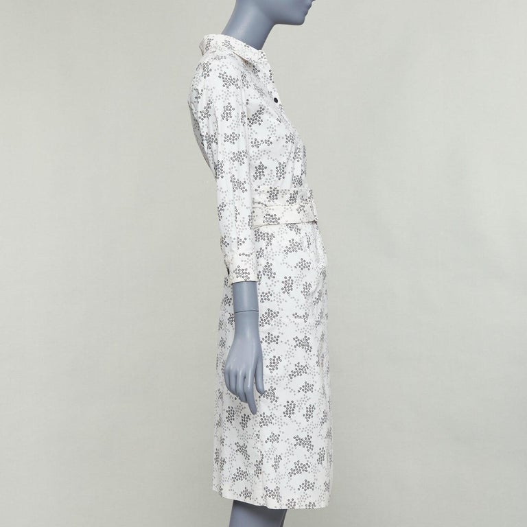 BOTTEGA VENETA Robe chemise ceinturée en coton imprimé floral