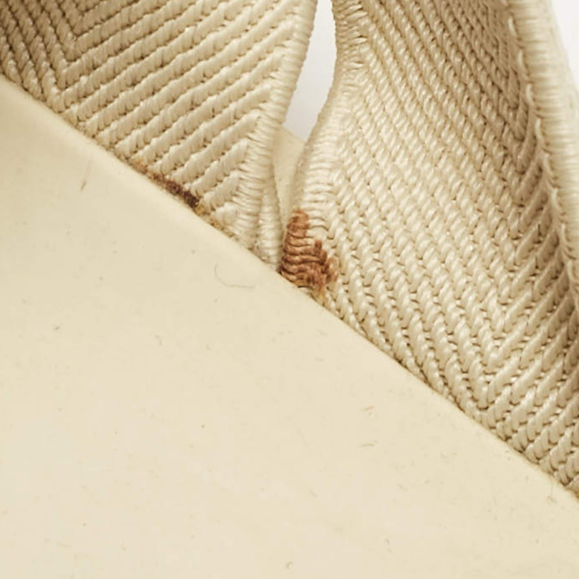 Bottega Veneta Cream Intrecciato Fabric Slide Sandals Size 40 3