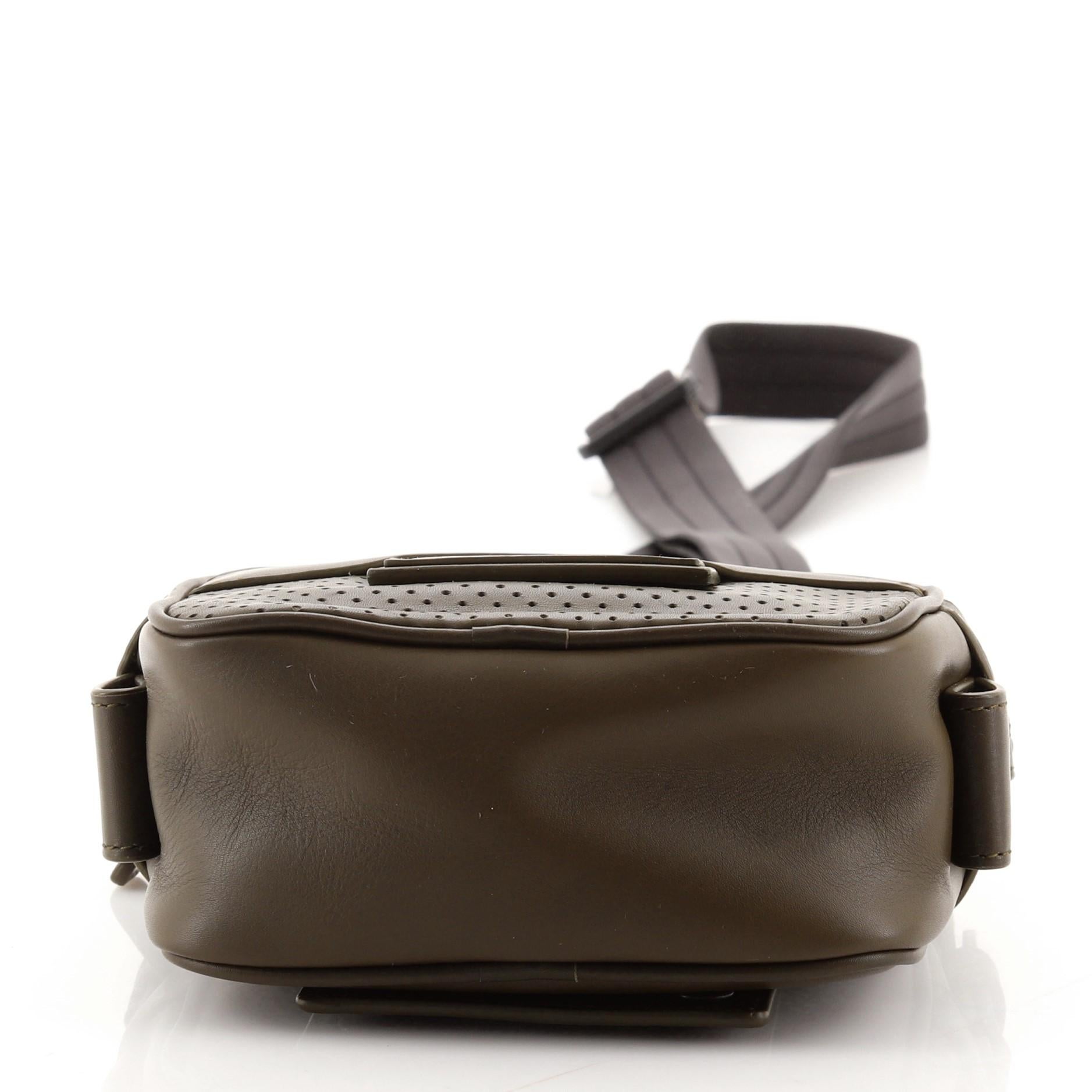Women's or Men's Bottega Veneta Crossbody Bag Perforated Leggero Leather