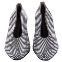 BOTTEGA VENETA Crystal Embellished ALMOND Pumps Shoes 38.5