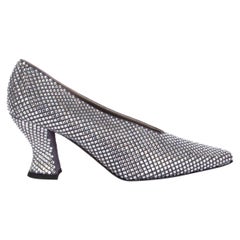 BOTTEGA VENETA Crystal Embellished ALMOND Pumps Shoes 38.5