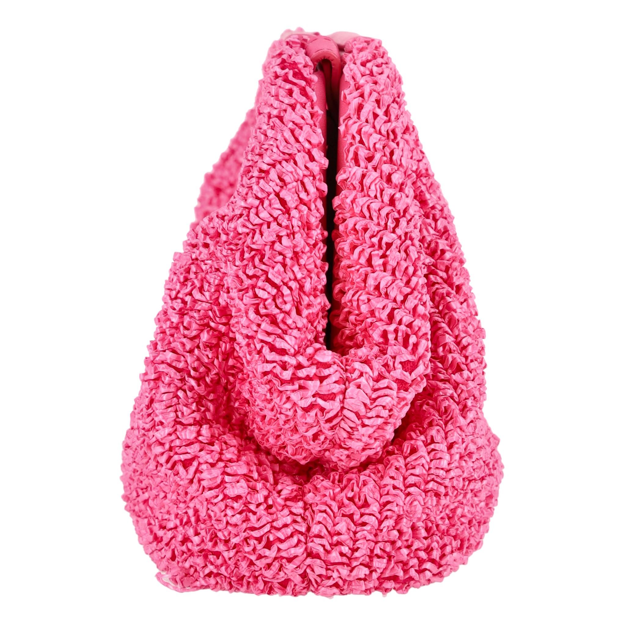Bottega Veneta Curly Raffia Point Bag In Excellent Condition For Sale In London, GB