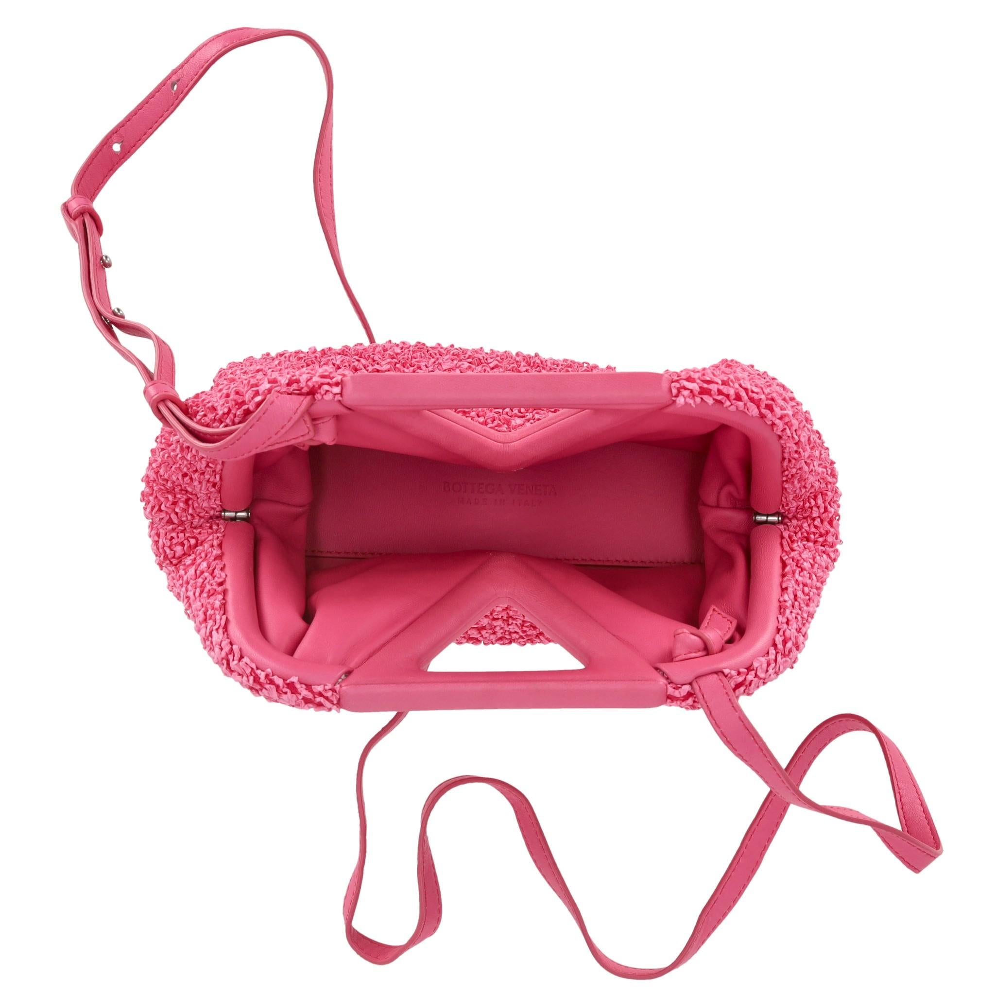 Bottega Veneta Curly Raffia Point Bag For Sale 2