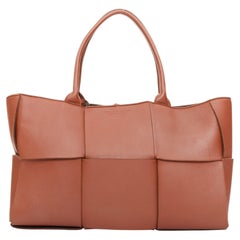BOTTEGA VENETA Daniel Lee Arco Medium brick rust red  leather maxi tote bag