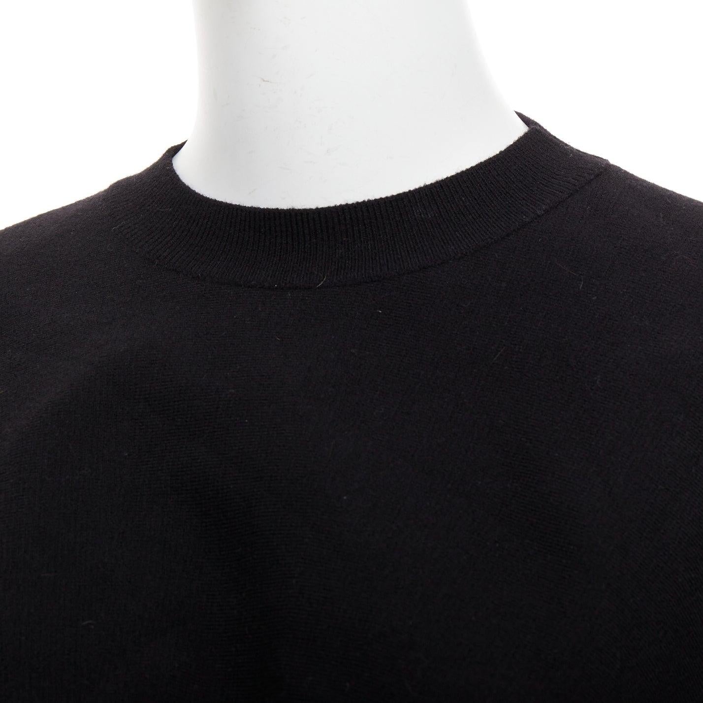 Bottega Veneta Daniel Lee maglione scultura in lana nera con maniche arrotondate XS in vendita 2