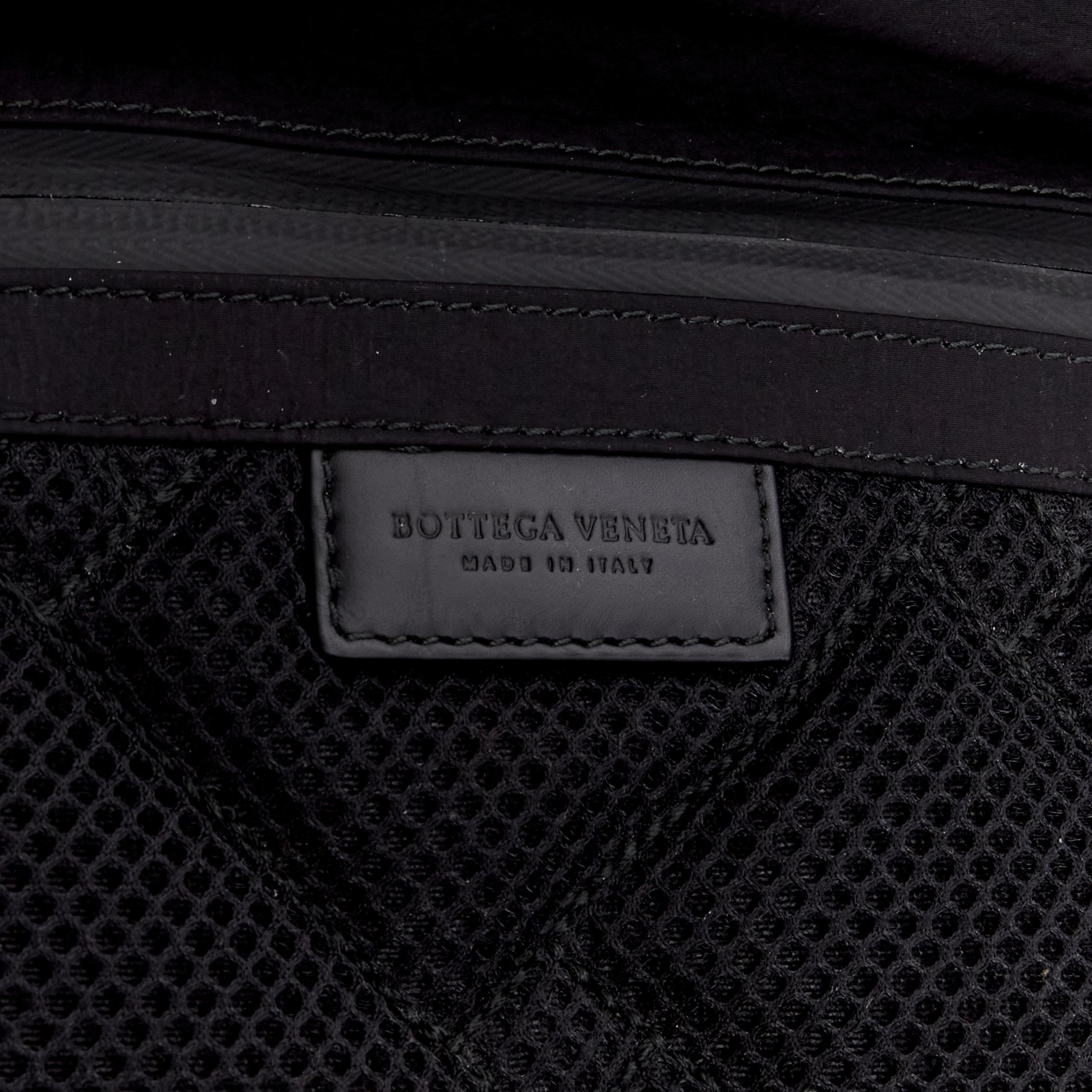 BOTTEGA VENETA Daniel Lee blue black nylon mesh technical buckle waist belt bag For Sale 4