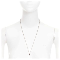 Collier « princesse » BOTTEGA VENETA avec pendentif « station » en cristal cuivré, signé Daniel Lee