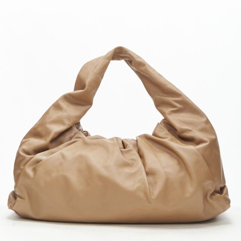 Women's BOTTEGA VENETA Daniel Lee The Shoulder Pouch brown leather gathered hobo bag