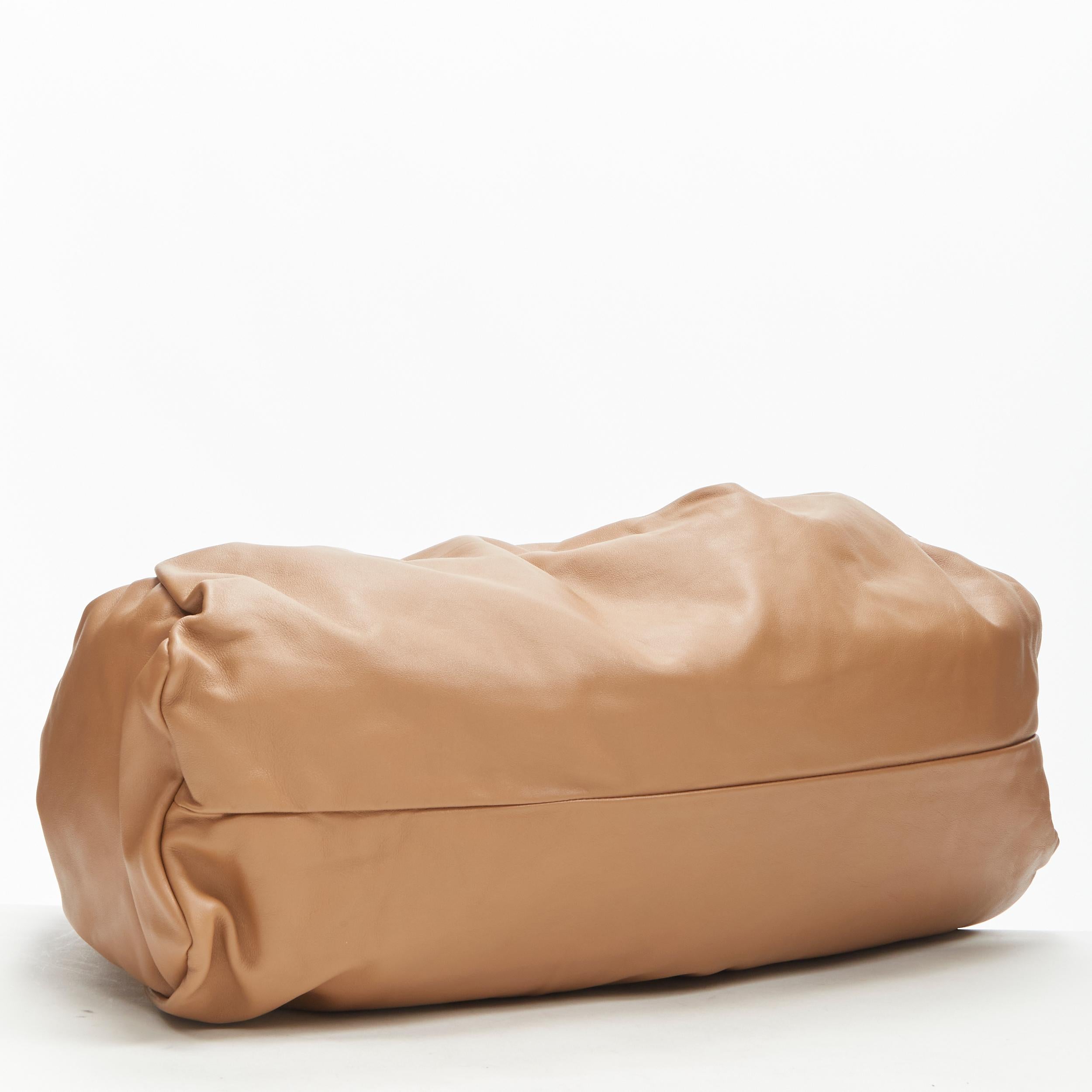 BOTTEGA VENETA Daniel Lee The Shoulder Pouch brown leather gathered hobo bag For Sale 1