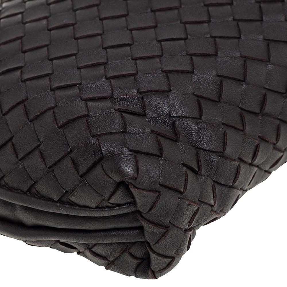 Bottega Veneta Dark Brown Intrecciato Leather Nodini Crossbody Bag 3