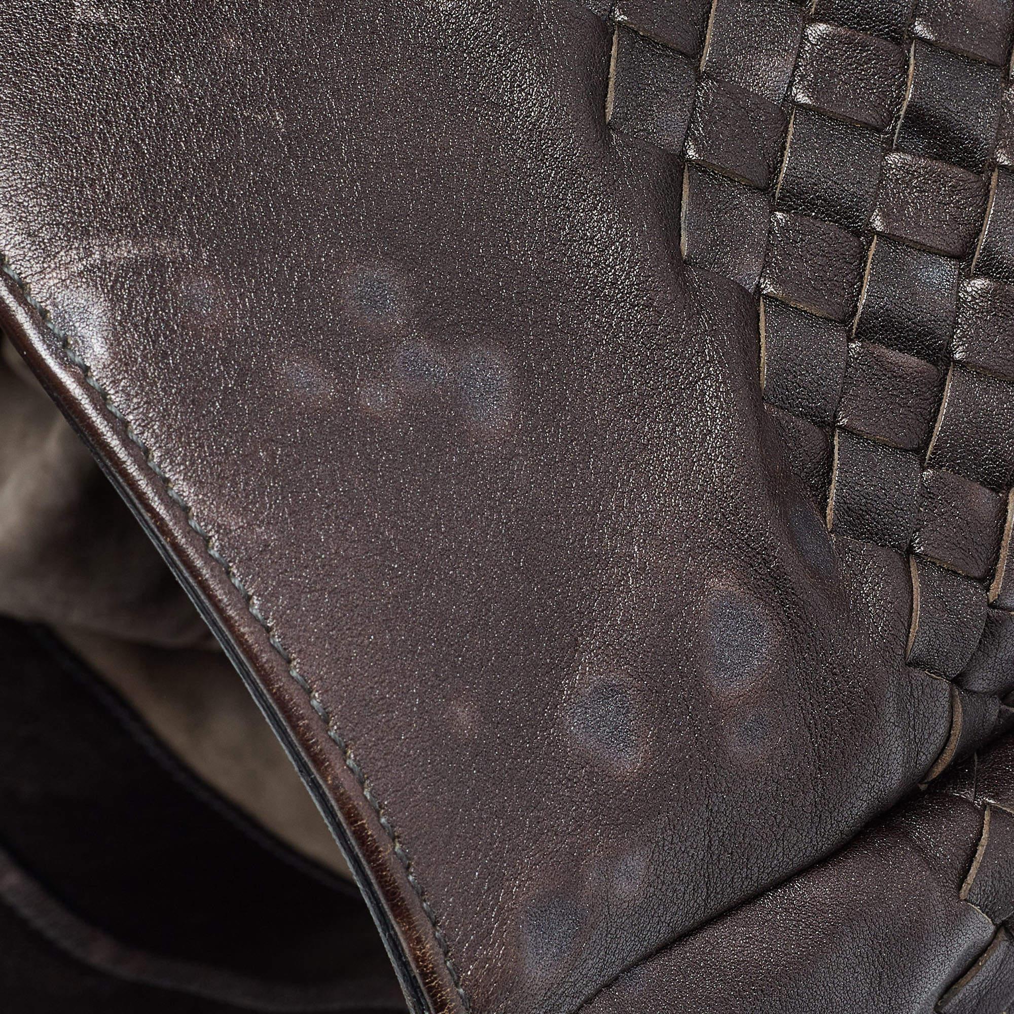 Bottega Veneta Dark Brown Intrecciato Leather Shopper Tote 6