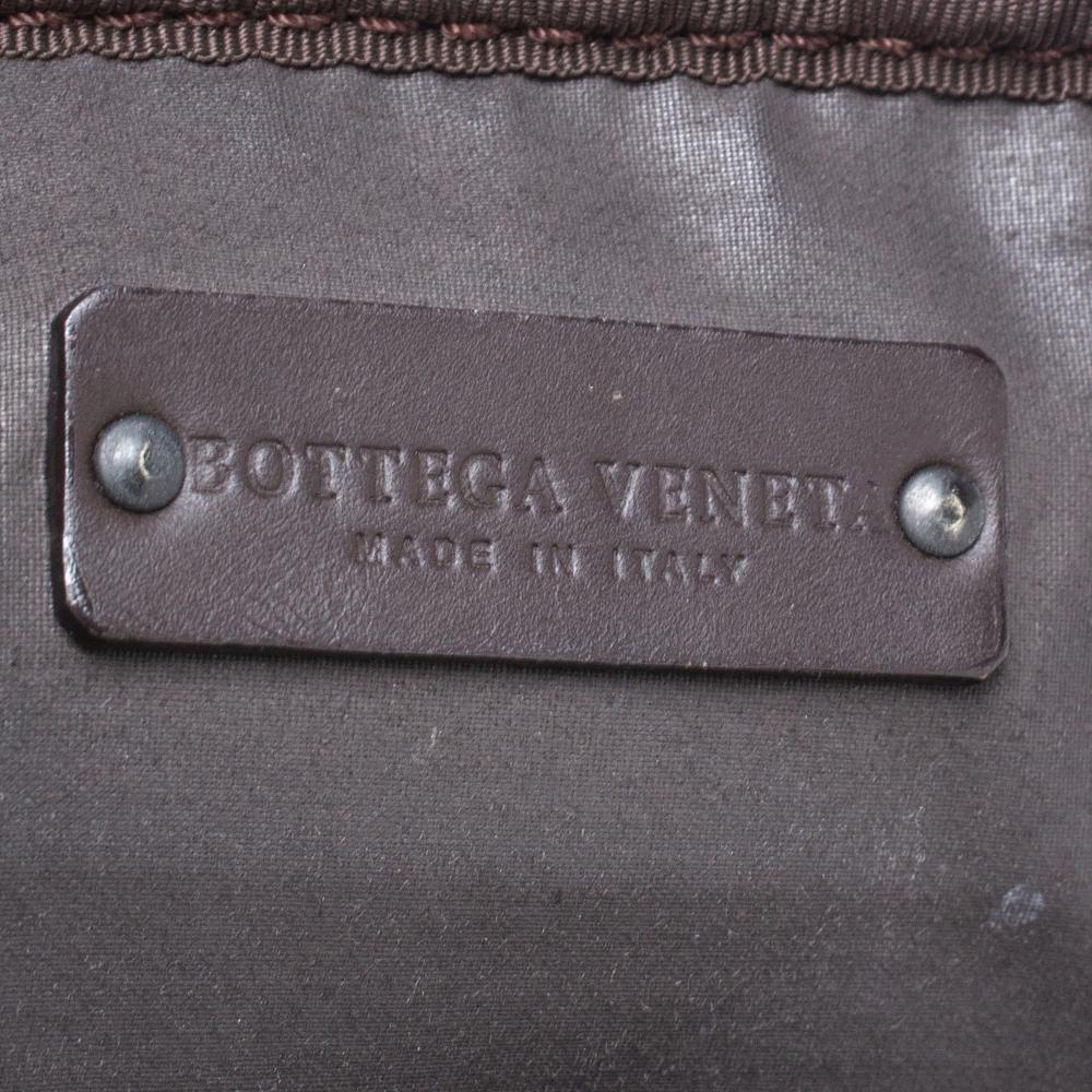 Men's Bottega Veneta Dark Brown Intrecciato Leather VN Carry On Briefcase