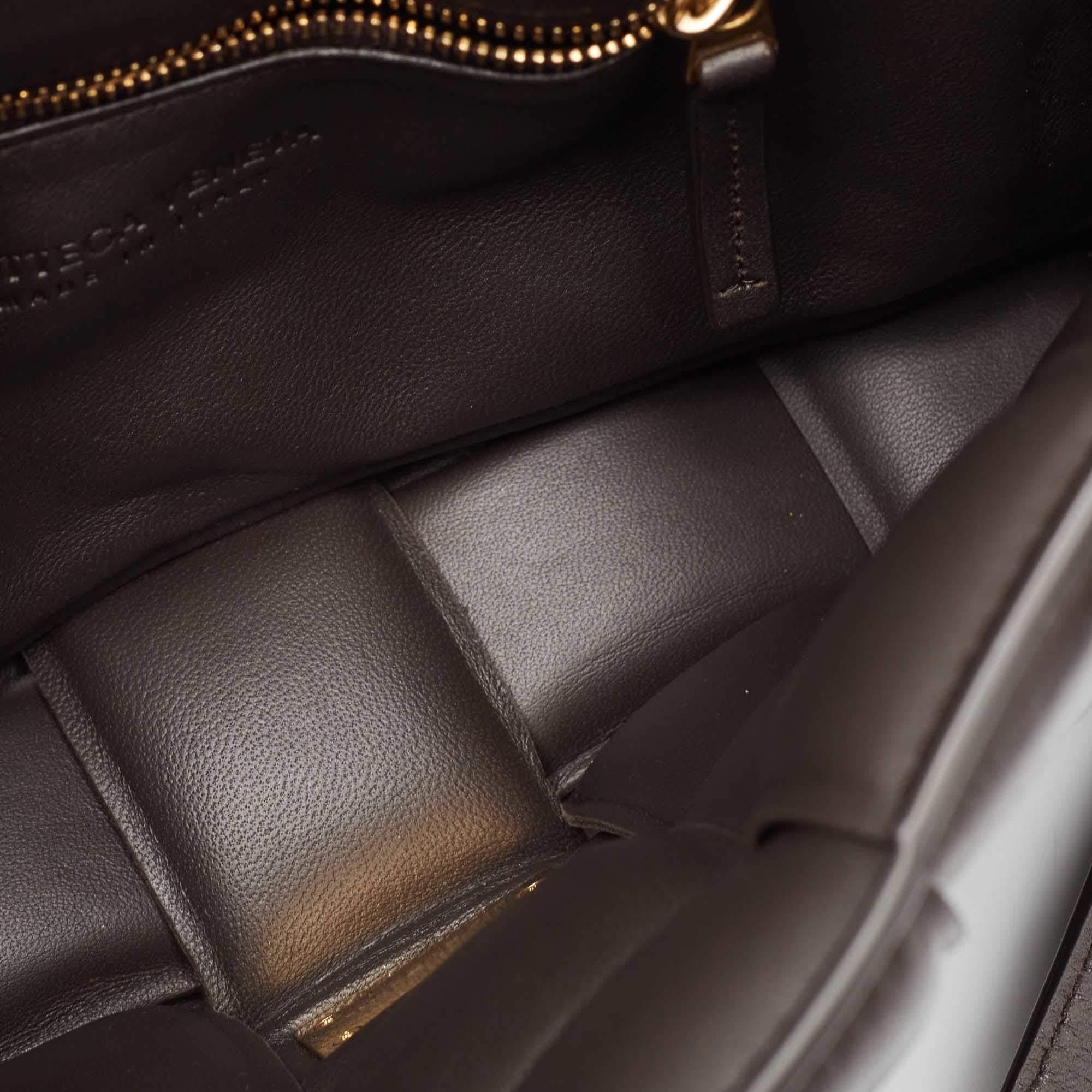 Bottega Veneta Dark Brown Padded Leather Cassette Shoulder Bag 4