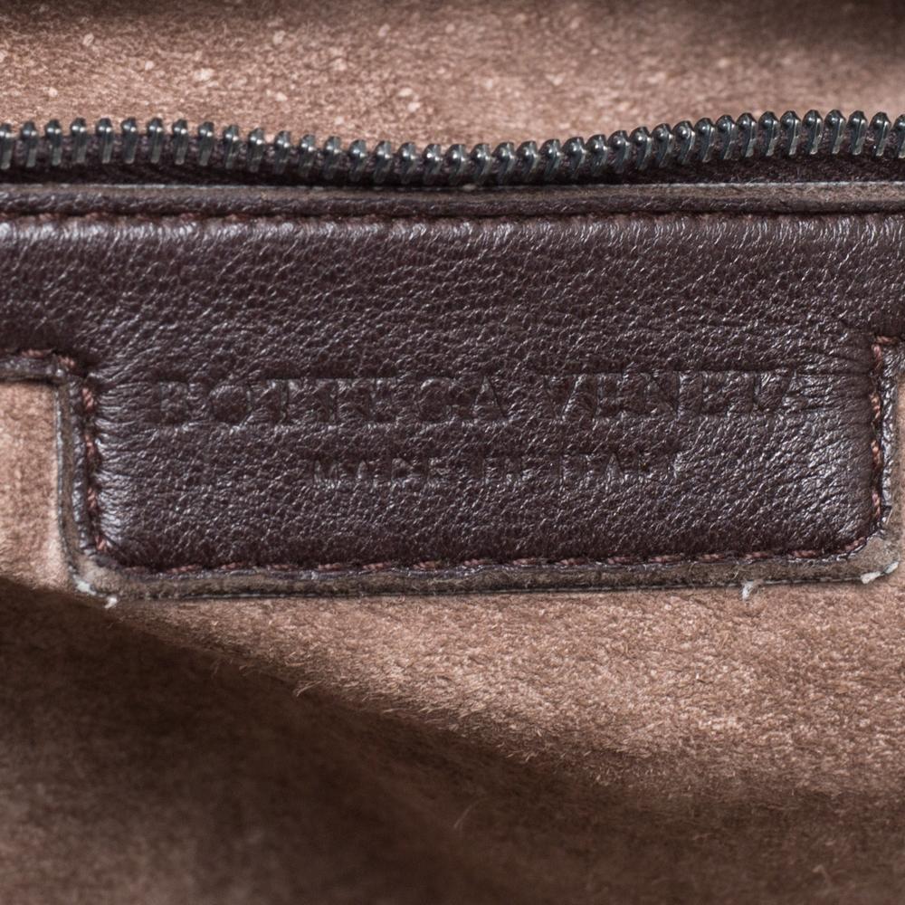 De las mujeres Bottega Veneta Hobo Paillette Ebano Piel Lentejuelas Marrón Oscuro