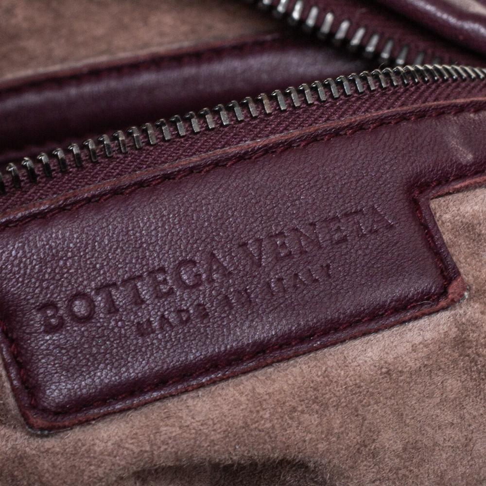 Bottega Veneta Dark Burgundy Intrecciato Leather Large Veneta Hobo 3