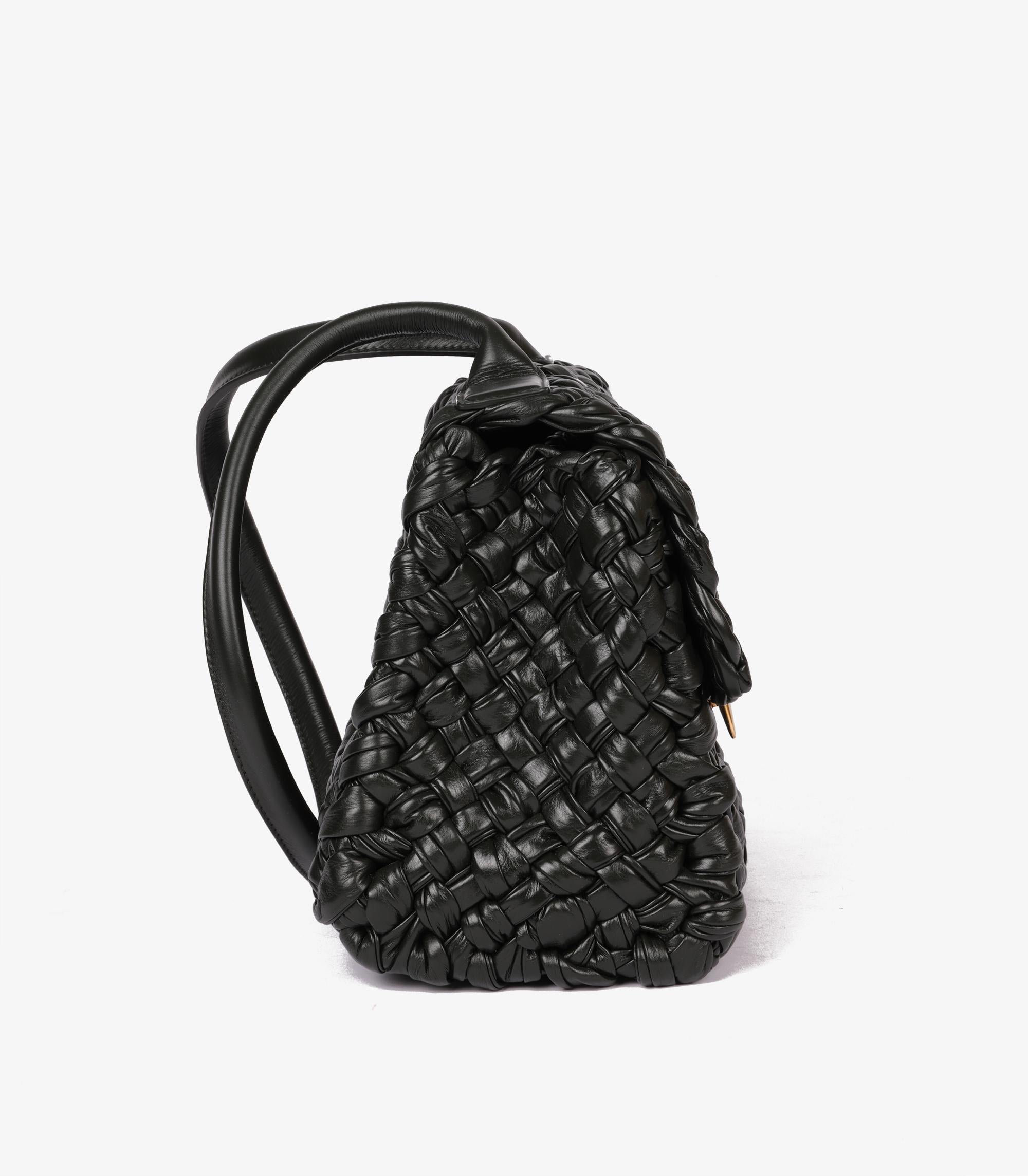 Bottega Veneta Cuir de veau Intrecciato vert foncé Medium Desiree Excellent état - En vente à Bishop's Stortford, Hertfordshire