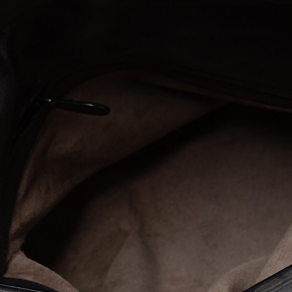 Bottega Veneta Dark Grey Intrecciato Leather Tina Top Handle Bag 1
