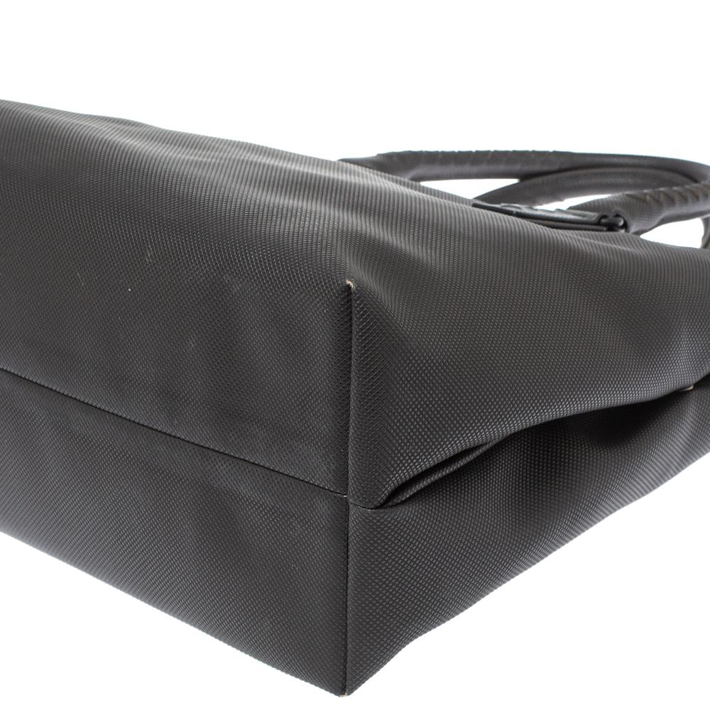 Bottega Veneta Dark Grey PVC Marco Polo Tote 2