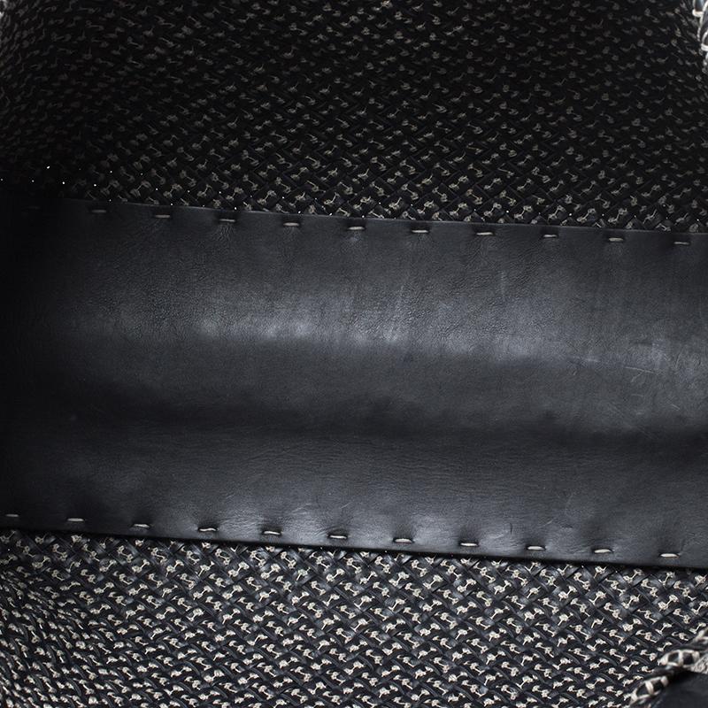 Bottega Veneta Dark Grey Woven Leather Medium Limited Edition 143/500 Cabat Tote 1