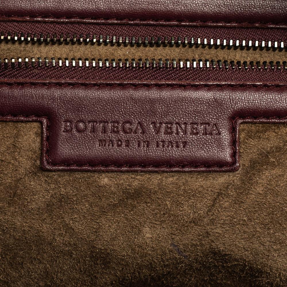 Bottega Veneta Dark Purple Intrecciato Leather Maxi Veneta Hobo 3