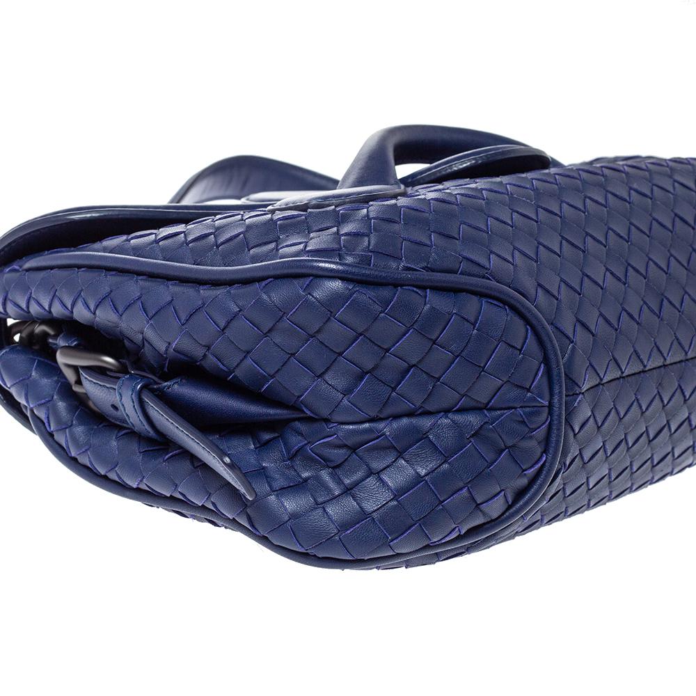 Bottega Veneta Dark Purple Leather Rialto Shoulder Bag 3