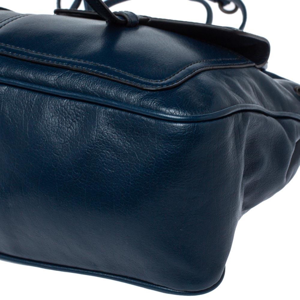 Black Bottega Veneta Dark Teal Intrecciato Leather Front Pockets Shoulder bag