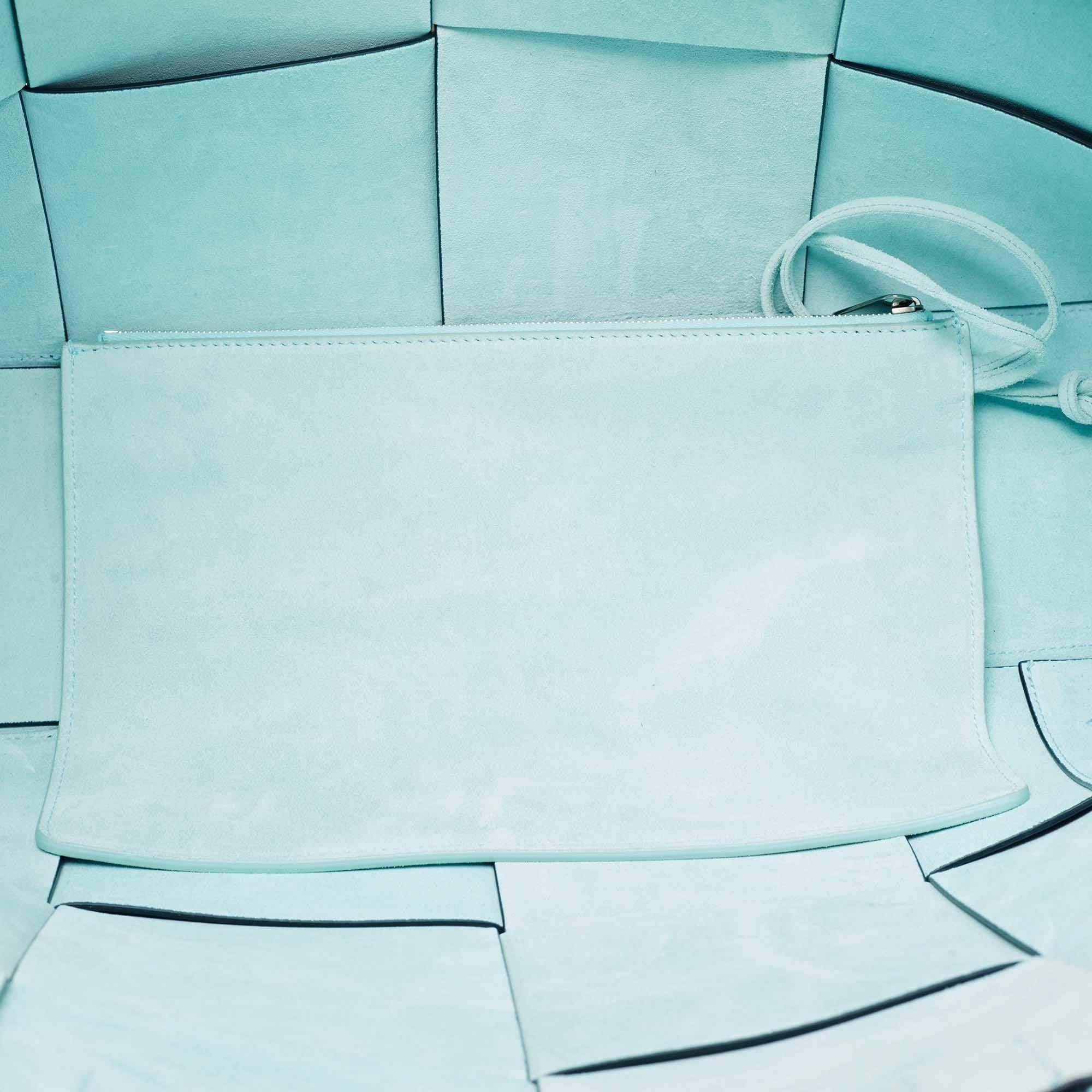 Bottega Veneta Deep Blue Intrecciato Leather Large Arco Tote 5