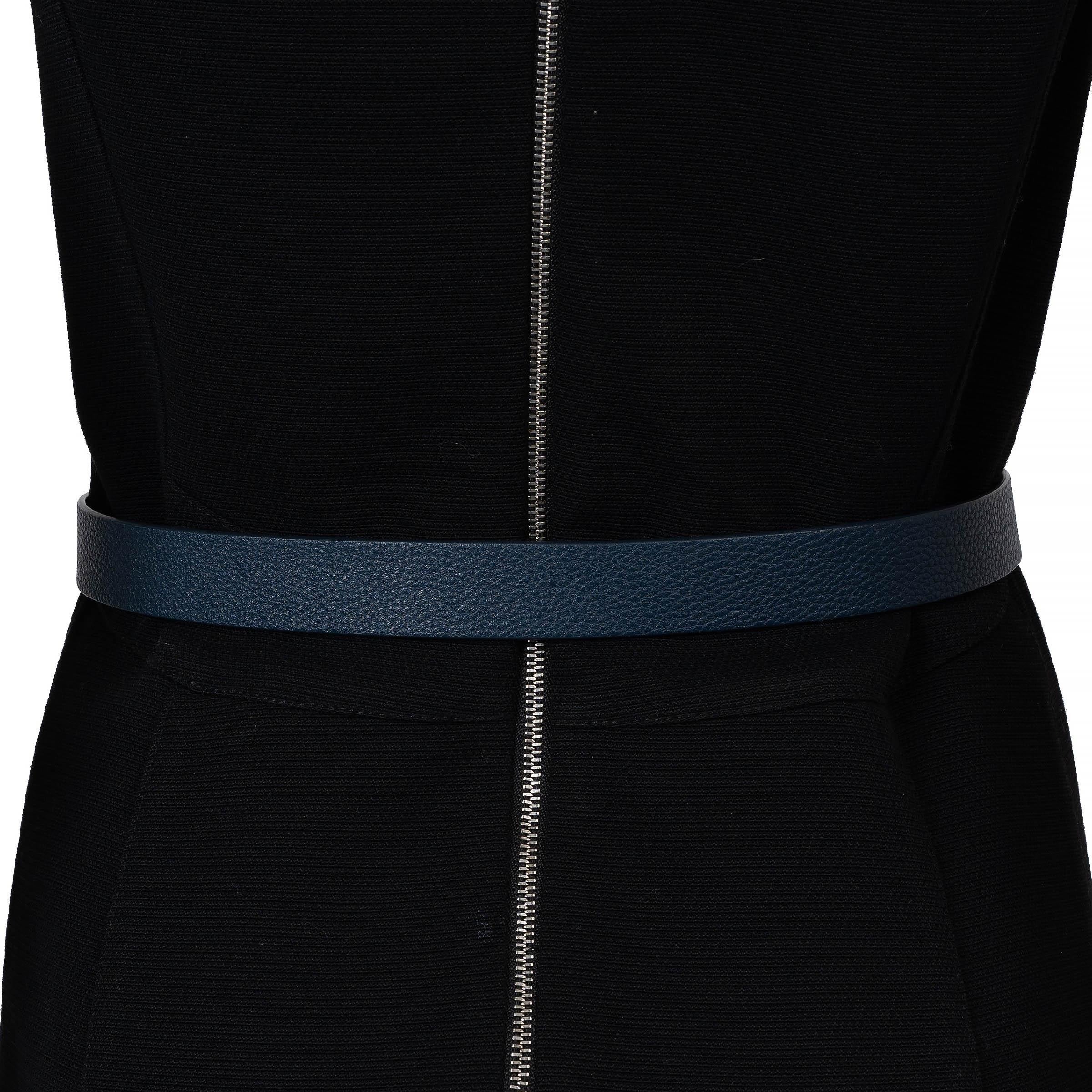 BOTTEGA VENETA Ceinture bleu profond 2022 METAL LOOPS taille 75 Excellent état - En vente à Zürich, CH