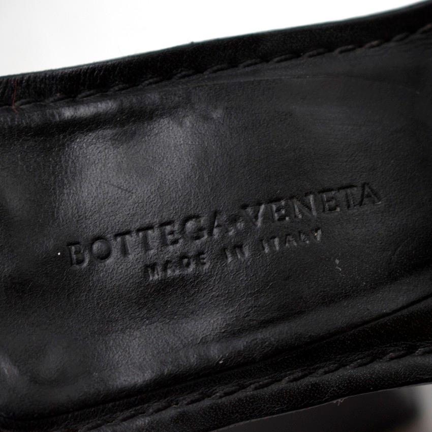 Women's Bottega Veneta Distressed Metallic Woven Straps Block Platform Sandals US 8 For Sale