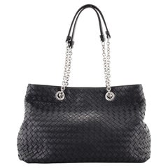 Bottega Veneta Double Chain Tote Intrecciato Nappa Medium