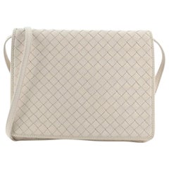 Bottega Veneta Double Compartment Flap Bag Intrecciato Nappa Medium