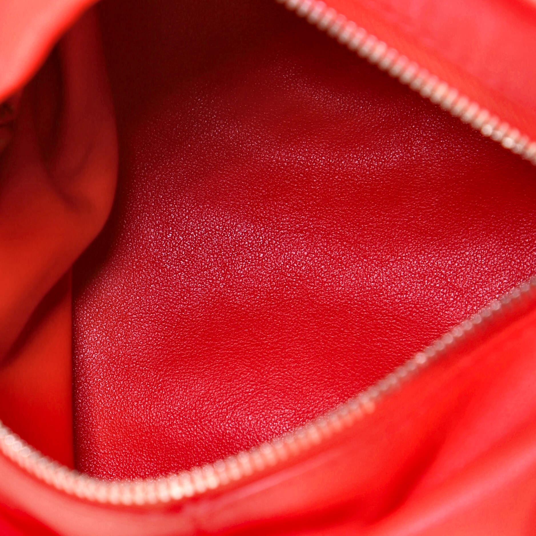 Red Bottega Veneta Double Knot Hobo Leather Mini