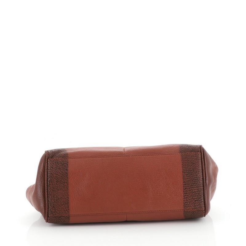 Bottega Veneta Double Pocket Boston Bag Ombre Leather In Good Condition In NY, NY