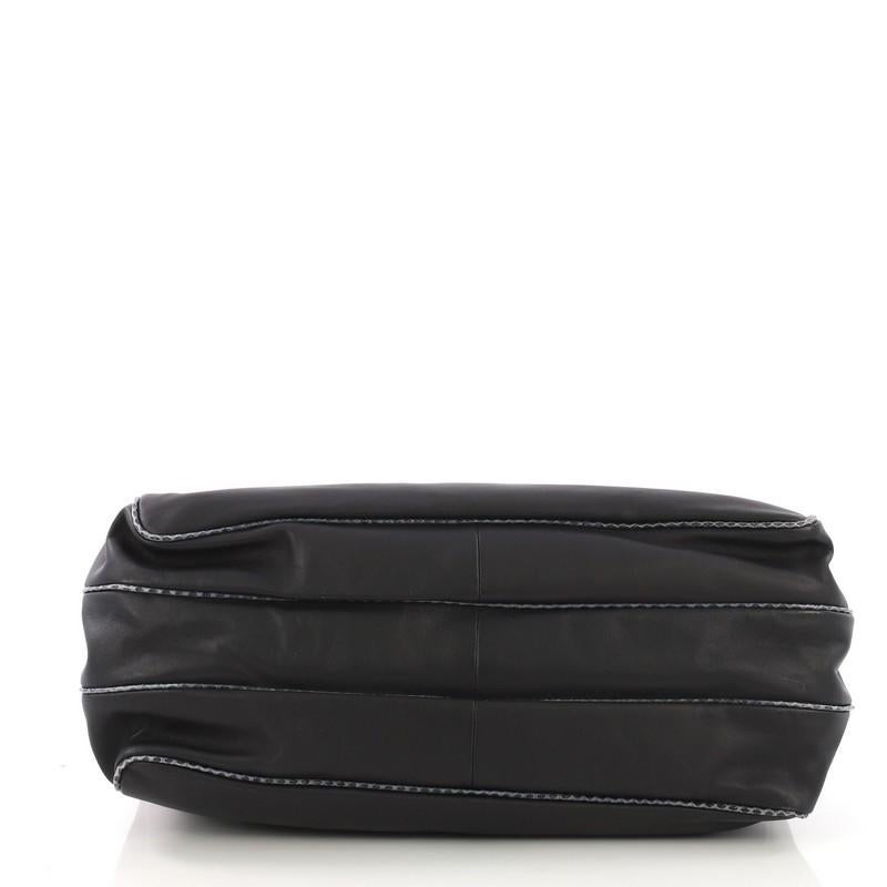 Women's Bottega Veneta Double Sided Buckle Top Handle Bag Leather with Python Detail